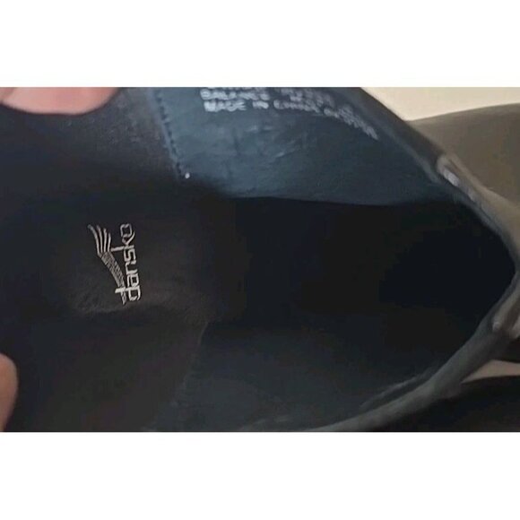 Dansko Black Suede Leather Tiffany Ankle Boots 2706100200 Women's Size US 11 - Picture 7 of 8